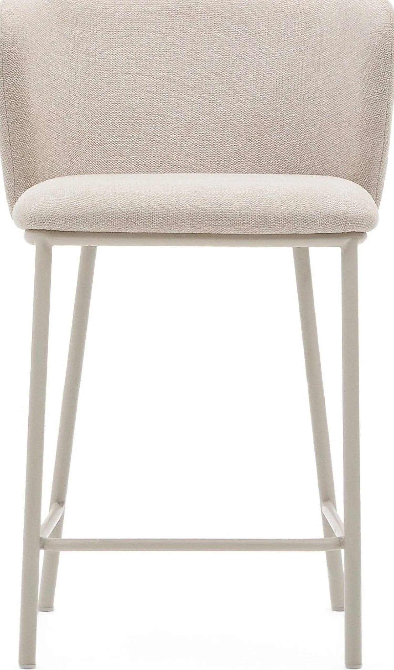 Stoffen Barkrukken-Kave Home Ciselia Barstoel Beige