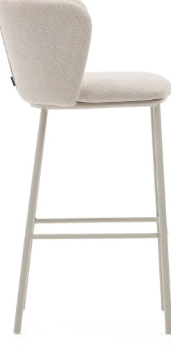 Stoffen Barkrukken-Kave Home Ciselia Hoog Barstoel Beige