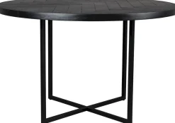 Houten Eettafels|Ronde Eettafels-Dutchbone Class Bistrotafel Black