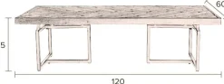 Houten Salontafels-Dutchbone Class Salontafel Natural