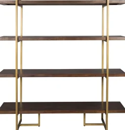 Boekenkasten|Vakkenkasten-Dutchbone Class Vakkenkast Brown