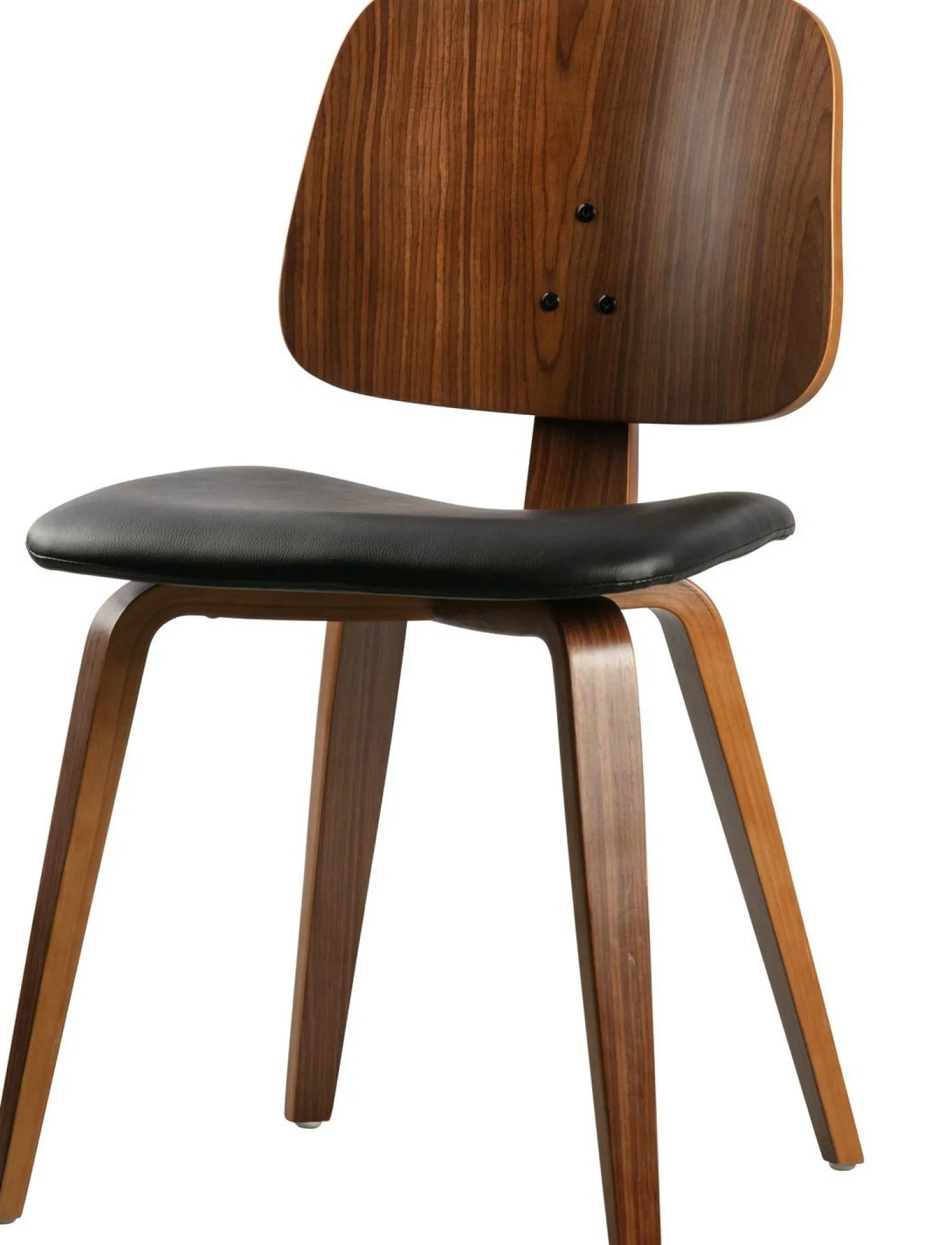 Eetkamerstoelen Zonder Armleuning-vtwonen Classic Eetkamerstoel Zwart, Walnoot