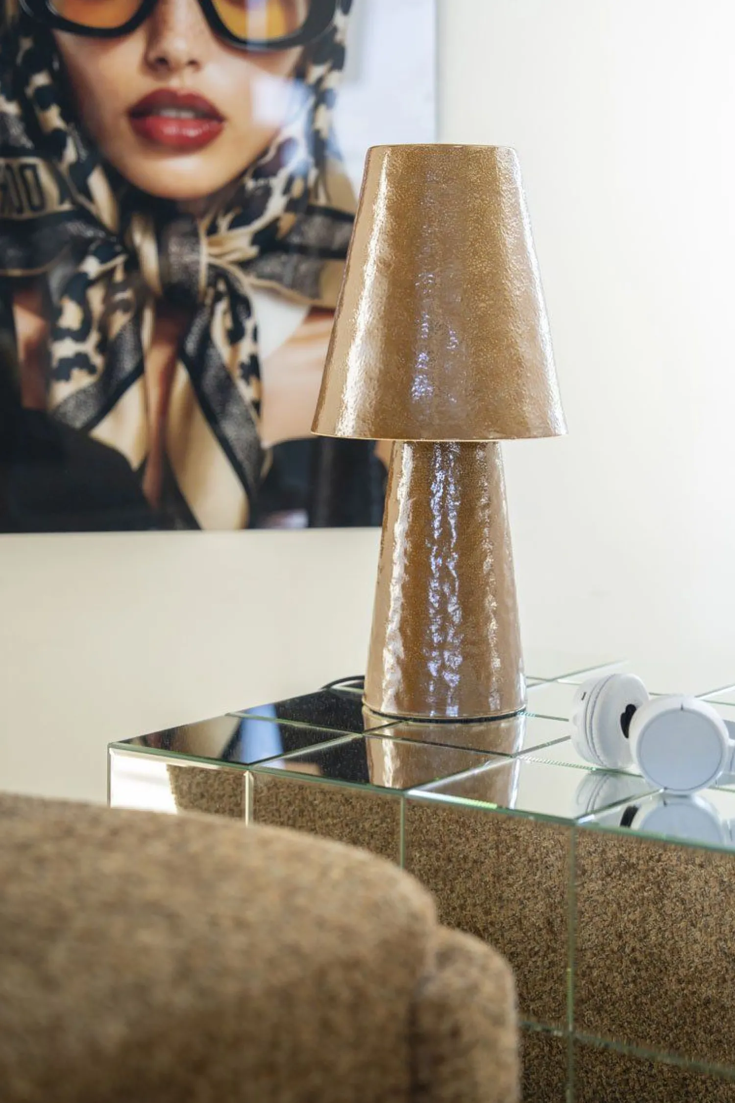 Moderne Tafellampen|Tafellampen-By Boo Clayton Tafellamp Mustard