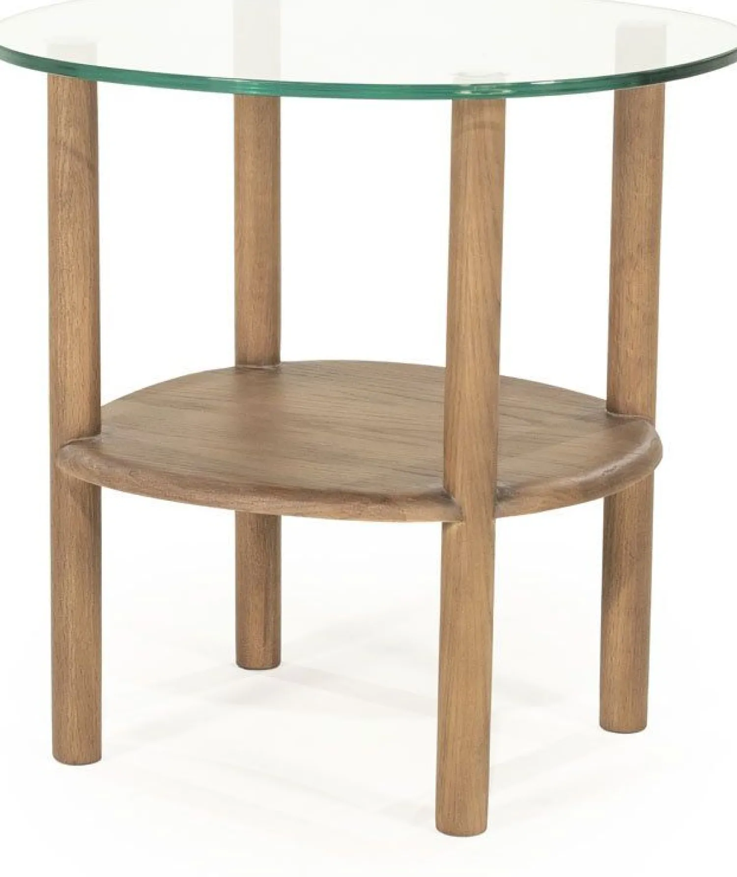 Glazen Bijzettafels-Eleonora Cleo Bijzettafel Lichtbruin