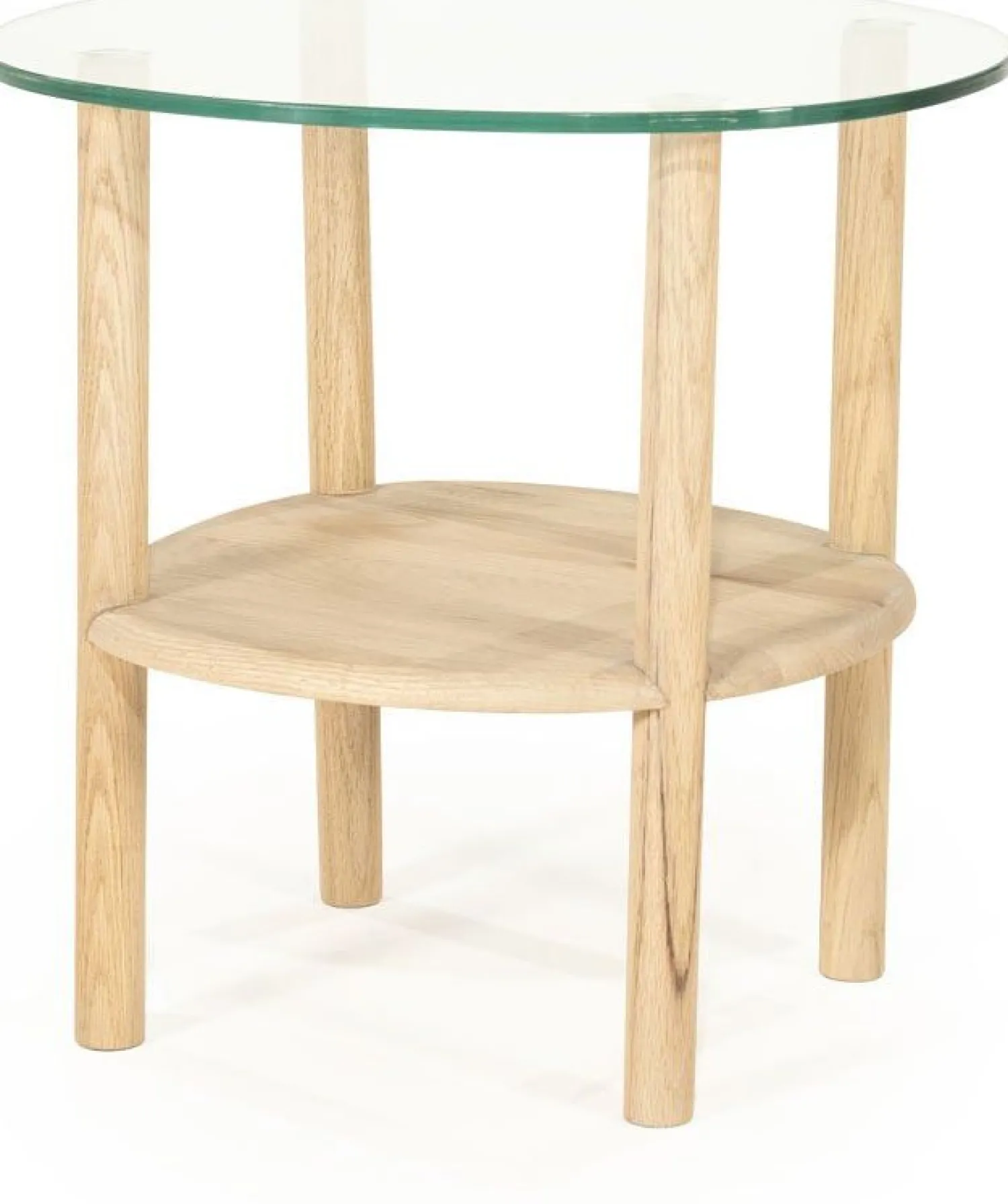 Glazen Bijzettafels-Eleonora Cleo Bijzettafel Naturel
