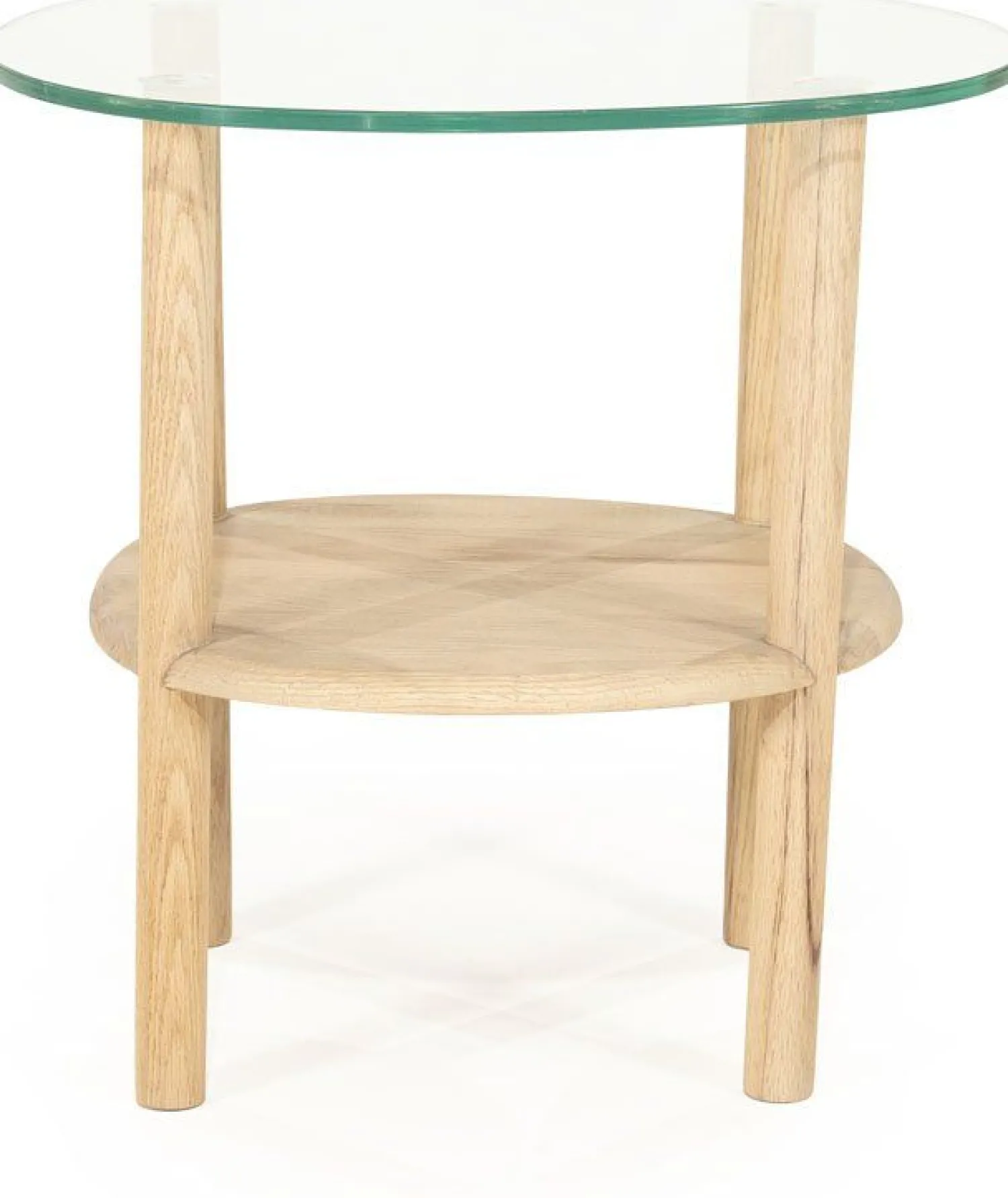 Glazen Bijzettafels-Eleonora Cleo Bijzettafel Naturel