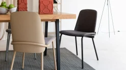 Eetkamerstoelen Zonder Armleuning-Zuiver Clip (set van 2) Eetkamerstoel Black, Grey