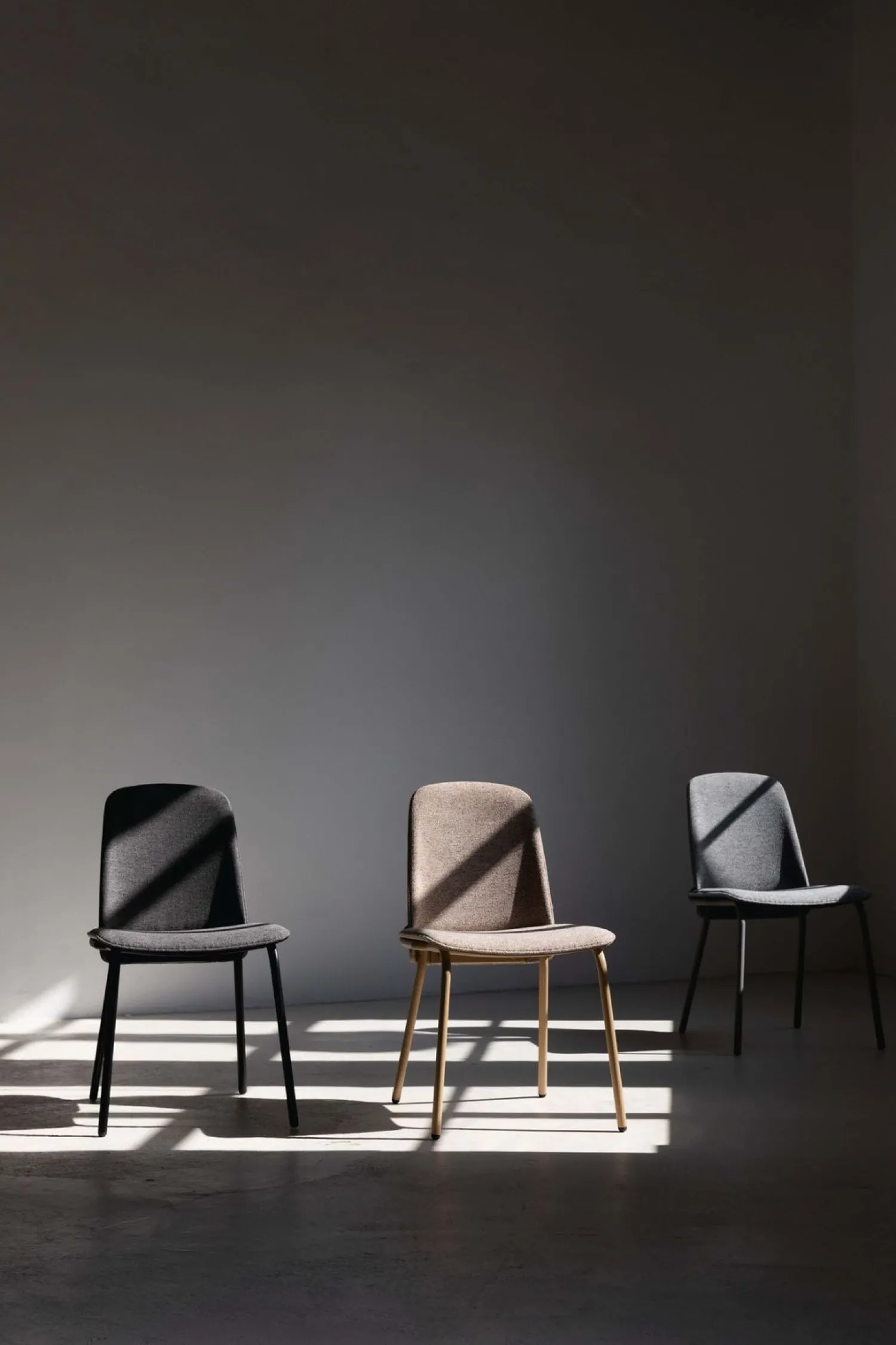 Eetkamerstoelen Zonder Armleuning-Zuiver Clip (set van 2) Eetkamerstoel Black, Grey