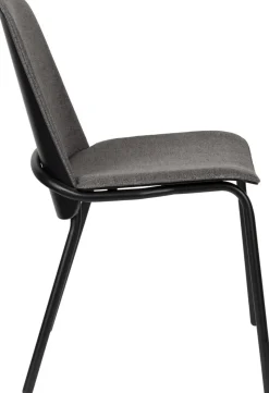 Eetkamerstoelen Zonder Armleuning-Zuiver Clip (set van 2) Eetkamerstoel Black, Grey
