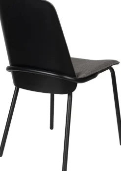 Eetkamerstoelen Zonder Armleuning-Zuiver Clip (set van 2) Eetkamerstoel Black, Grey