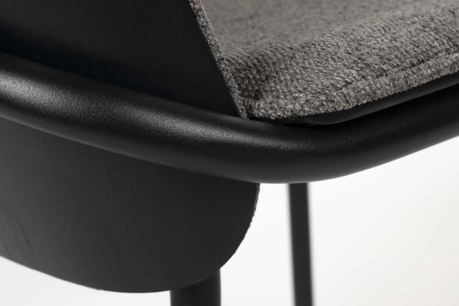 Eetkamerstoelen Zonder Armleuning-Zuiver Clip (set van 2) Eetkamerstoel Black, Grey