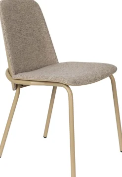 Eetkamerstoelen Zonder Armleuning-Zuiver Clip (set van 2) Eetkamerstoel Beige