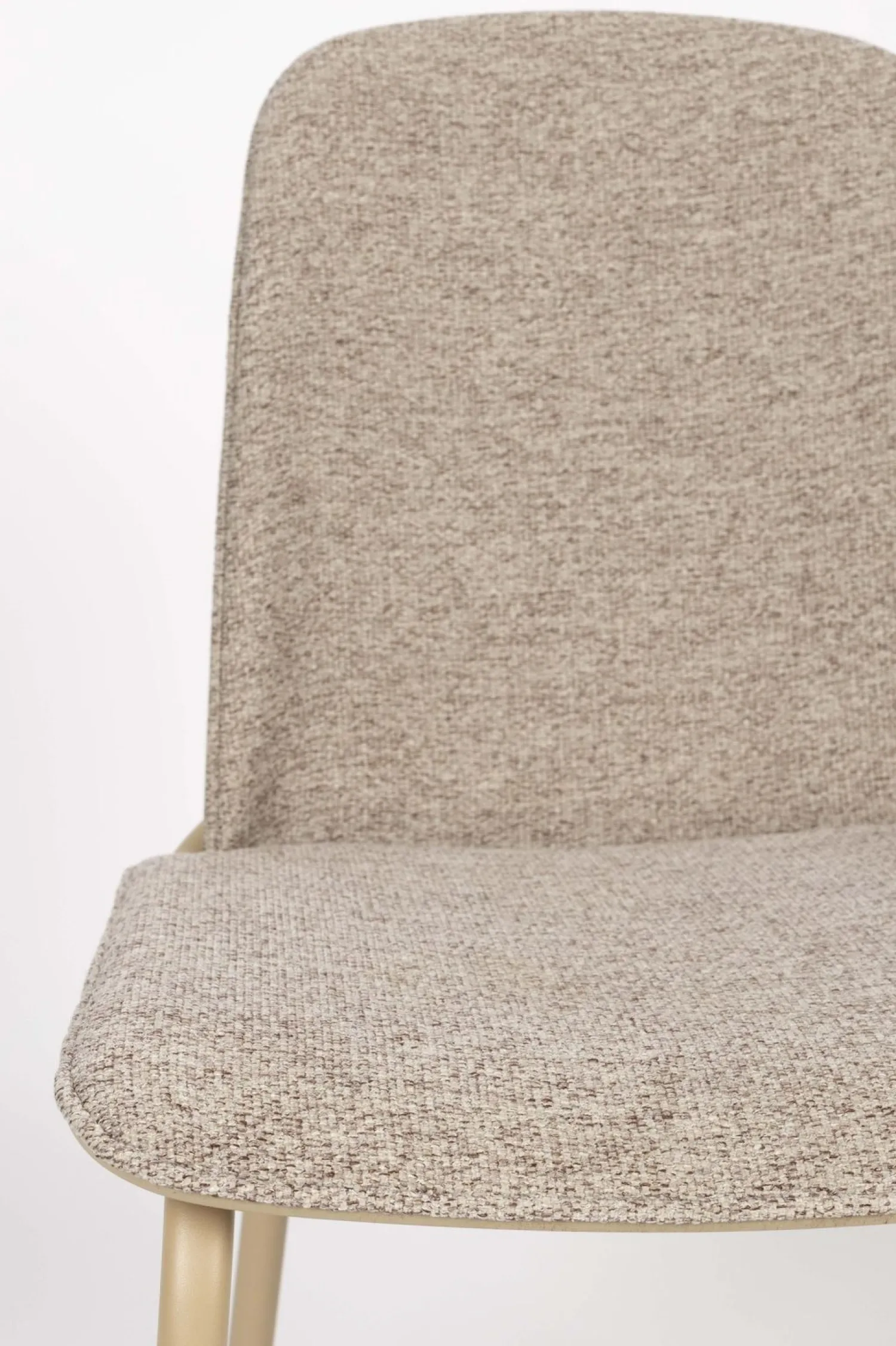 Eetkamerstoelen Zonder Armleuning-Zuiver Clip (set van 2) Eetkamerstoel Beige