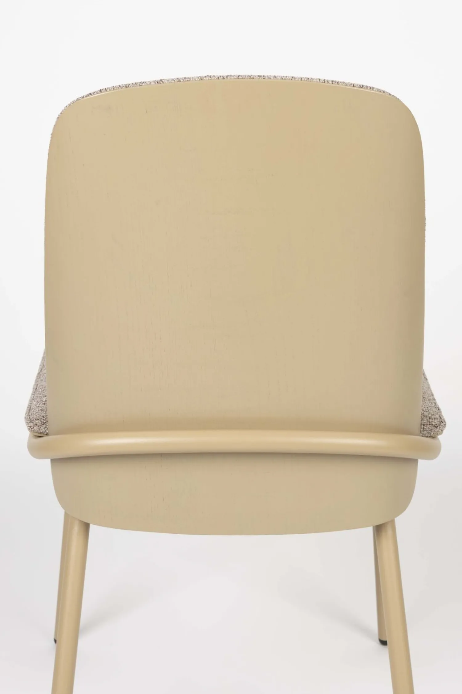 Eetkamerstoelen Zonder Armleuning-Zuiver Clip (set van 2) Eetkamerstoel Beige