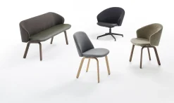 Design Eetkamerbanken|Stoffen Eetkamerbanken-Arco Close Eetkamerbank Blauw