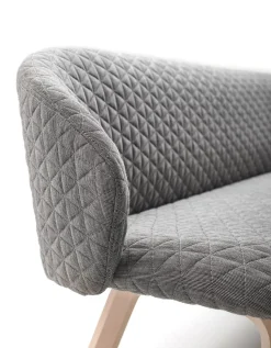 Design Eetkamerbanken|Stoffen Eetkamerbanken-Arco Close Eetkamerbank Blauw