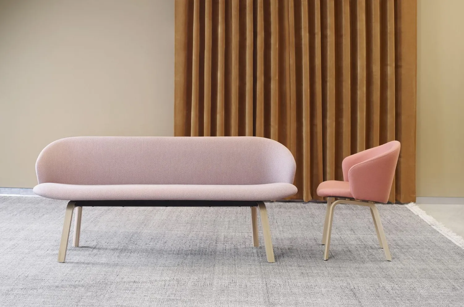 Design Eetkamerbanken|Stoffen Eetkamerbanken-Arco Close Eetkamerbank Blauw