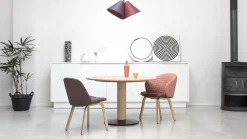 Design Stoelen|Eetkamerstoelen Met Wieltjes-Arco Close Eetkamerstoel Antraciet