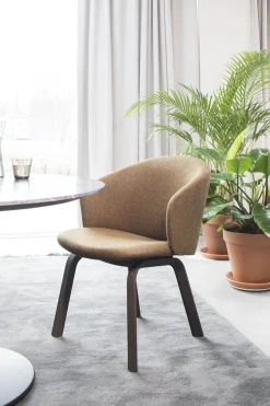 Design Stoelen|Eetkamerstoelen Met Wieltjes-Arco Close Eetkamerstoel Antraciet