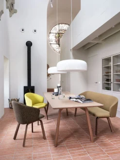 Design Stoelen|Eetkamerstoelen Met Wieltjes-Arco Close Eetkamerstoel Antraciet