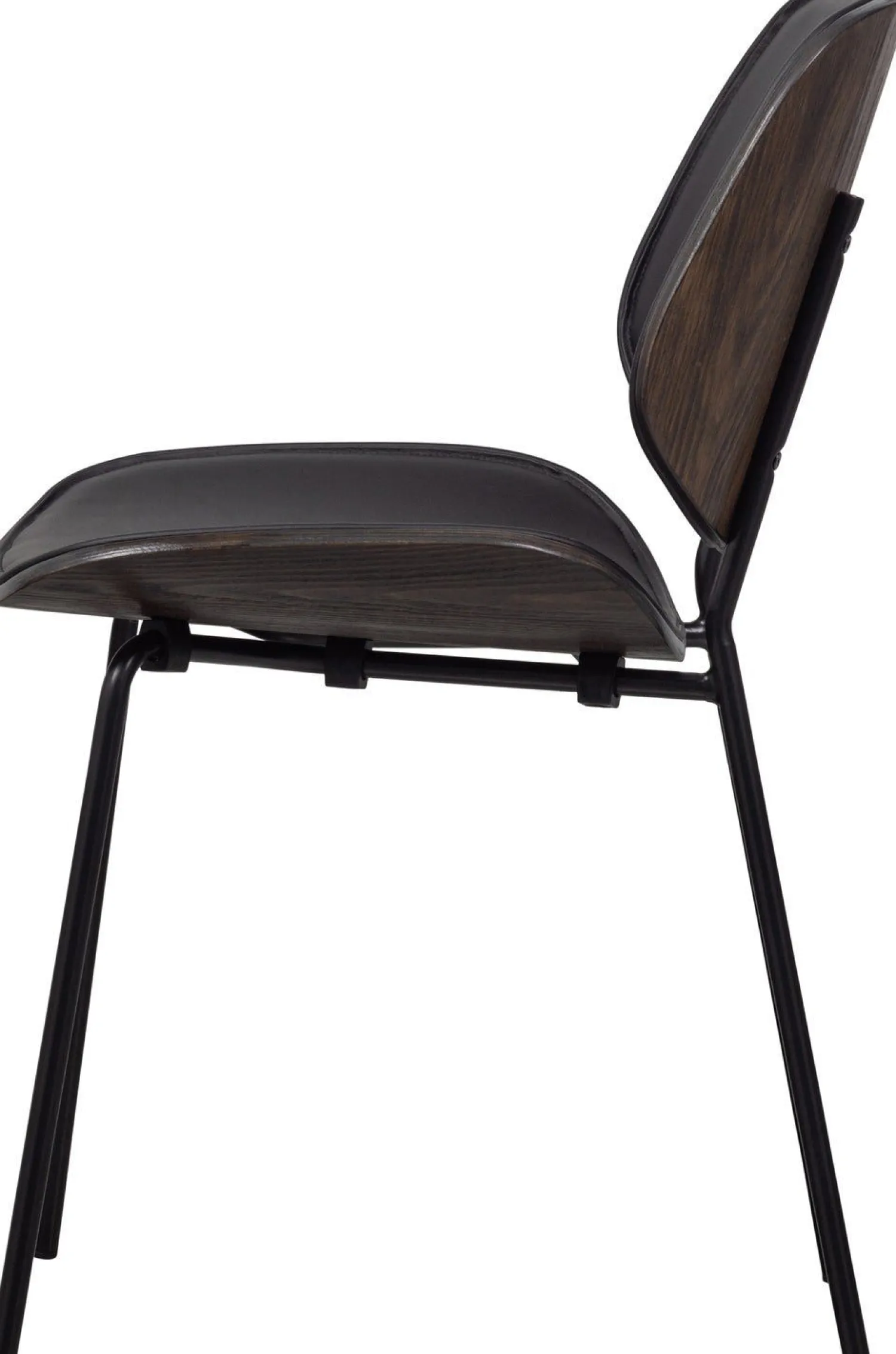 Eetkamerstoelen Zonder Armleuning-WOOOD Close In Eetkamerstoel Black