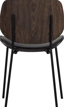 Eetkamerstoelen Zonder Armleuning-WOOOD Close In Eetkamerstoel Black