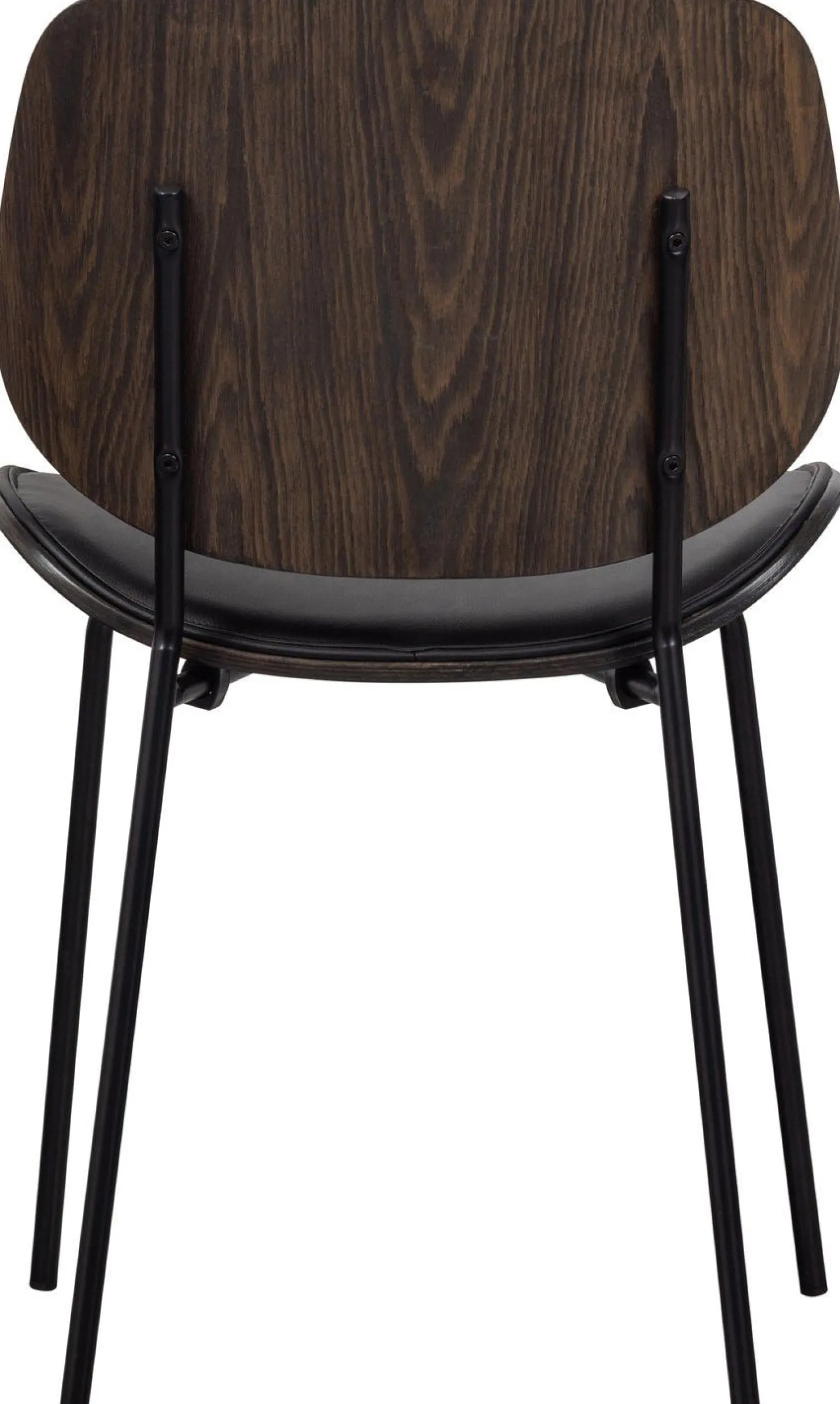 Eetkamerstoelen Zonder Armleuning-WOOOD Close In Eetkamerstoel Black