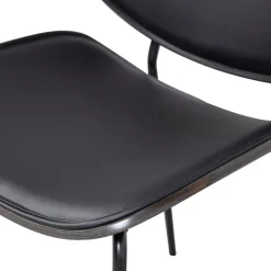 Eetkamerstoelen Zonder Armleuning-WOOOD Close In Eetkamerstoel Black