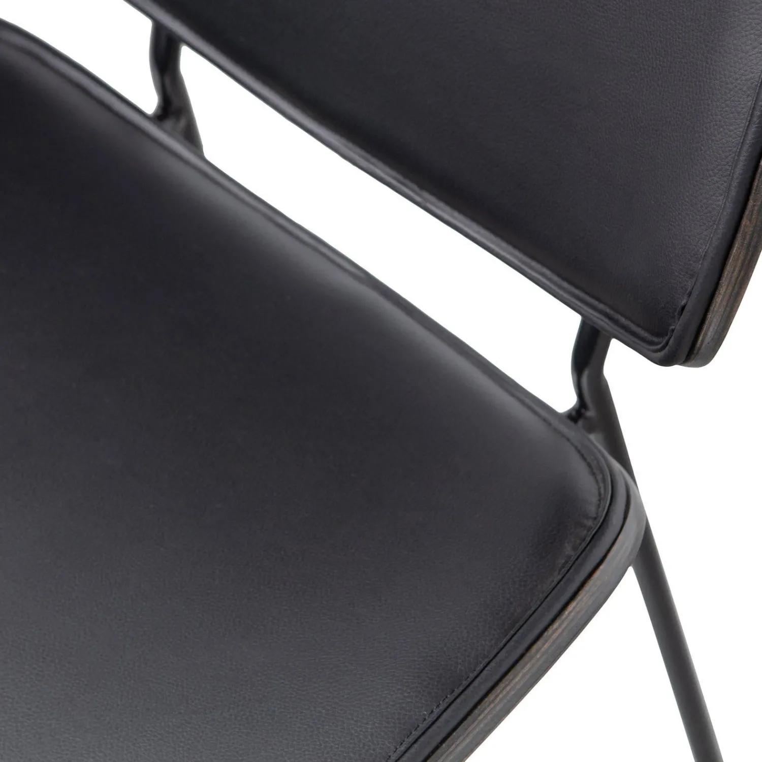 Eetkamerstoelen Zonder Armleuning-WOOOD Close In Eetkamerstoel Black