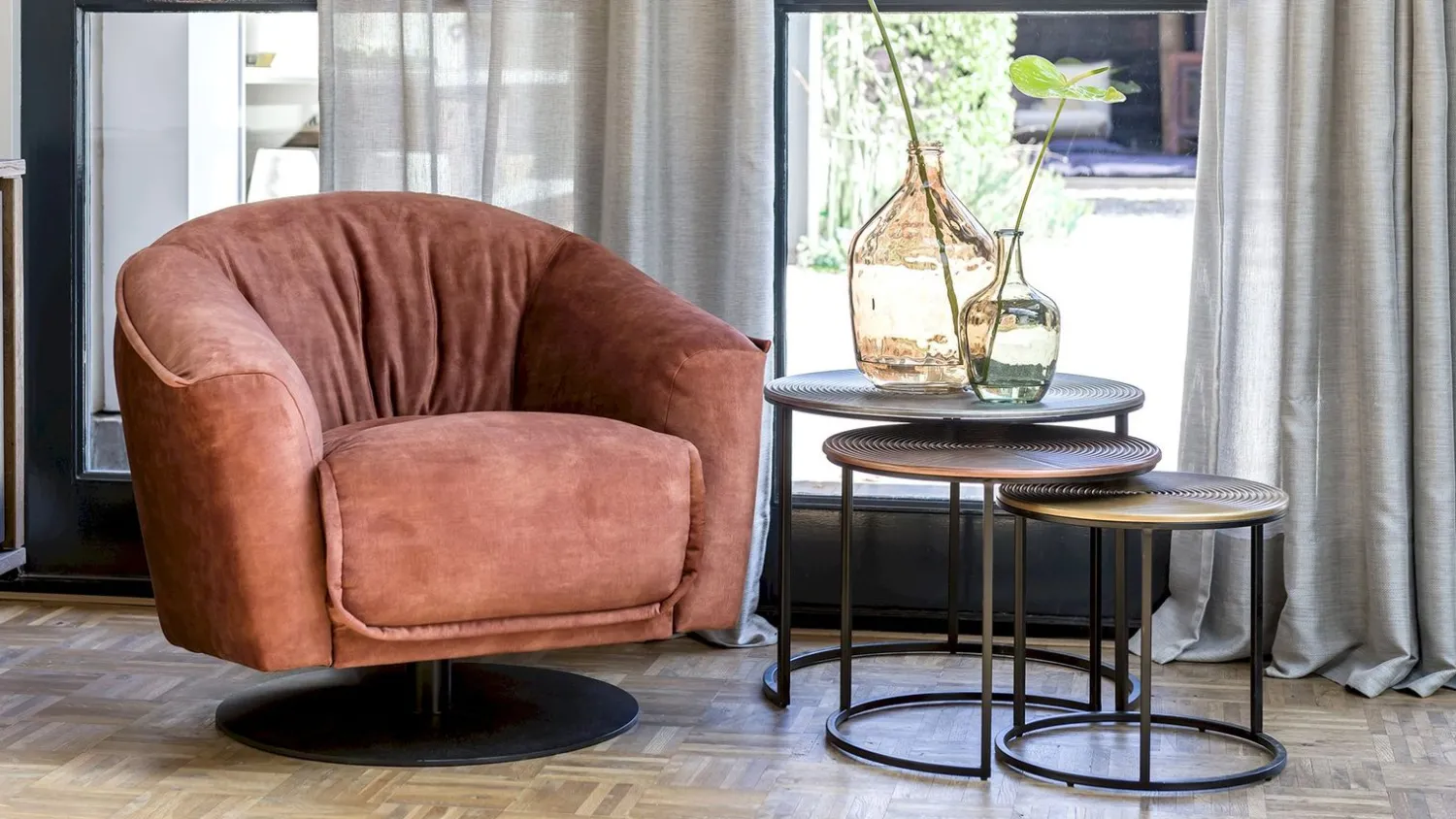 Draaifauteuils-Henders en Hazel Cloud Draaifauteuil Olijf