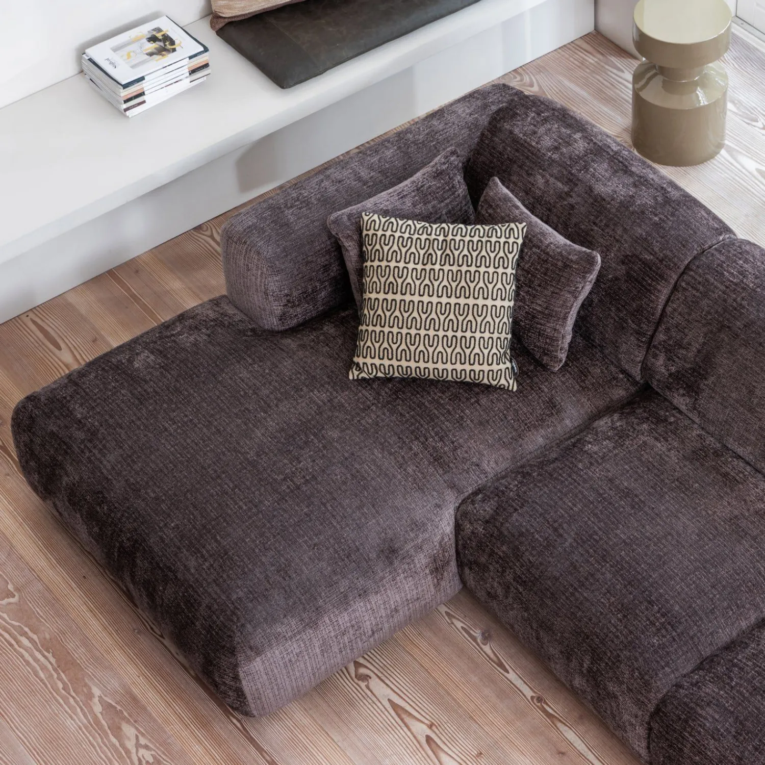 Hoekbanken-WOOOD Cloud Hoekbank Warm Brown