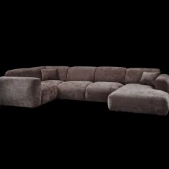 Hoekbanken-WOOOD Cloud U-bank Warm Brown