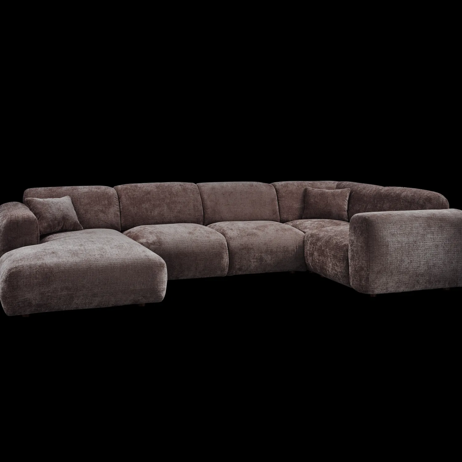 Hoekbanken-WOOOD Cloud U-bank Warm Brown