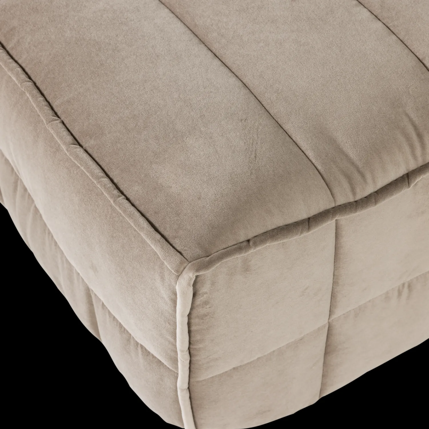 Hockers|Poefs-vtwonen Cluster Hocker Warm Taupe