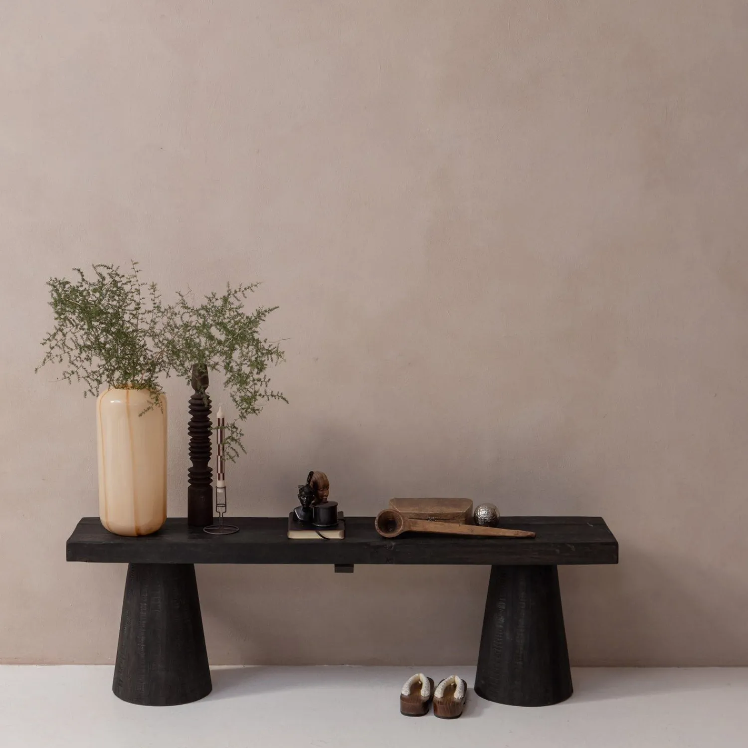 Zitbanken-WOOOD Clyde Bankje Dark Brown