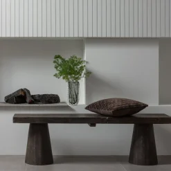 Zitbanken-WOOOD Clyde Bankje Dark Brown