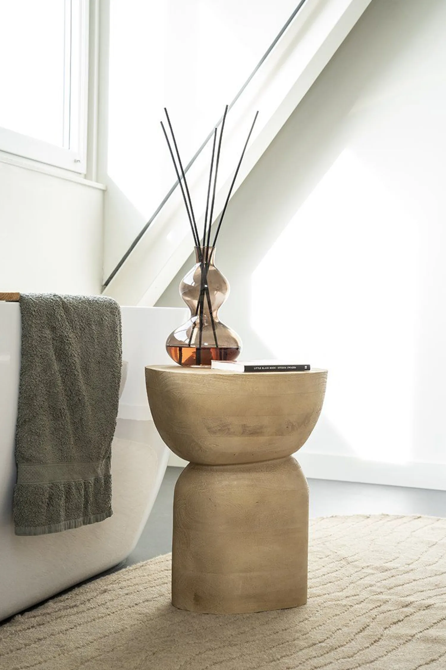 Houten Bijzettafels-By Boo Cobble Bijzettafel Natural