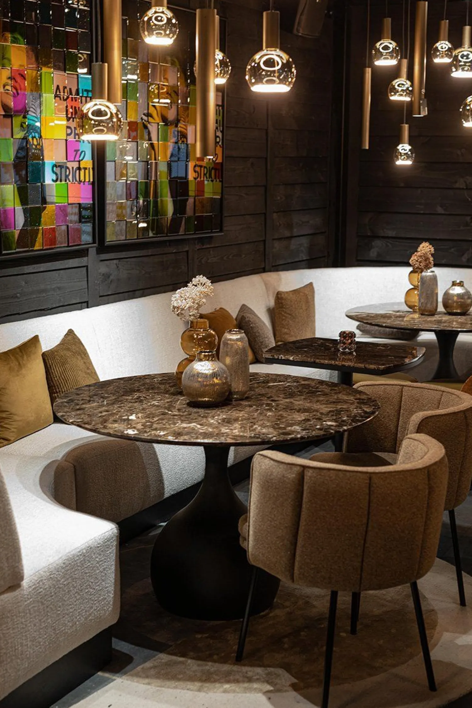 Ronde Eettafels-Eijerkamp Collectie Coco Eettafel Coffee, Zwart