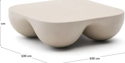 Tuintafels-Kave Home Colba Salontafel Beige