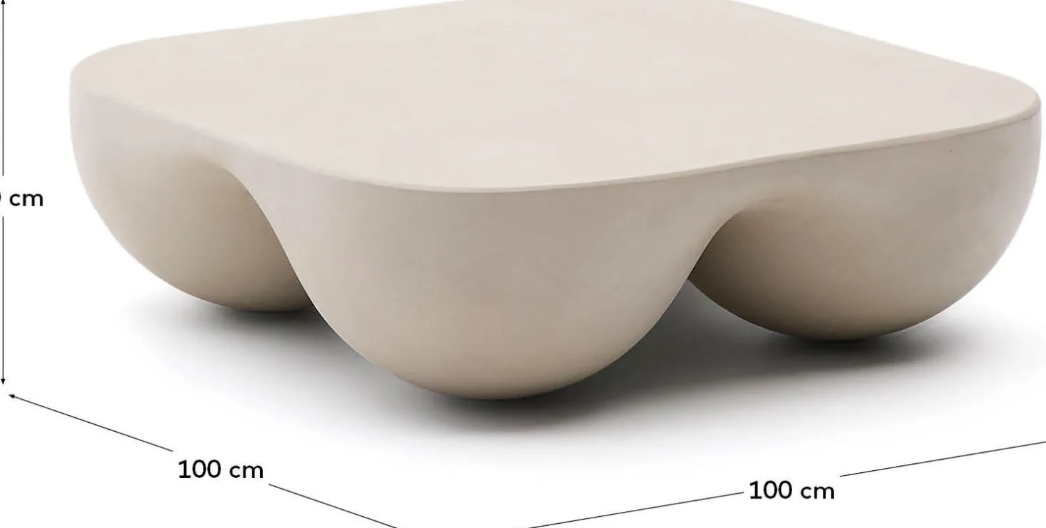Tuintafels-Kave Home Colba Salontafel Beige