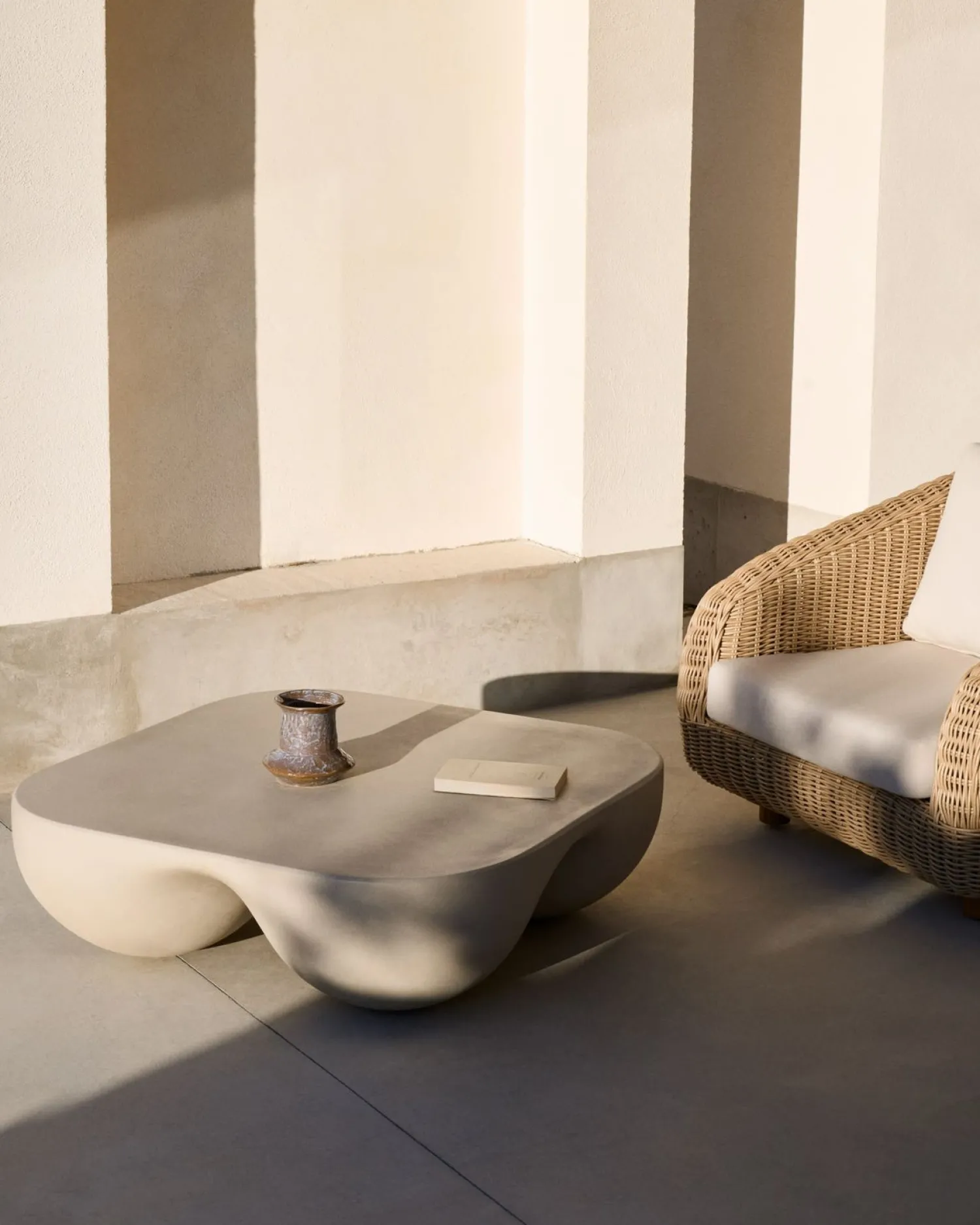 Tuintafels-Kave Home Colba Salontafel Beige