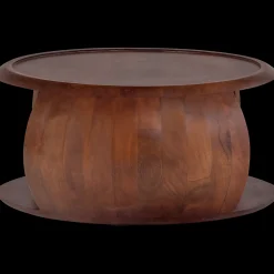 Houten Salontafels|Ronde Salontafels-WOOOD Cole Salontafel Bruin