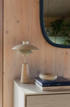 Tafellampen|Tafellampen-Zuiver Cole Tafellamp Beige
