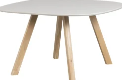 Houten Eettafels|Organische Eettafels-WOOOD Combi-tablo Eettafel Mist