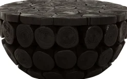Houten Salontafels|Ronde Salontafels-MUST Living Cone Salontafel Zwart
