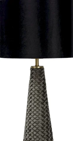 Tafellampen|Tafellampen-Lucide Cone Tafellamp Grijs, Zwart