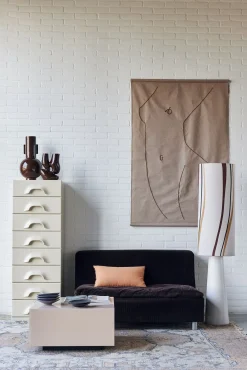 Vloerlampen|Vloerlampen-HKLIVING Cone XL Vloerlamp Cream