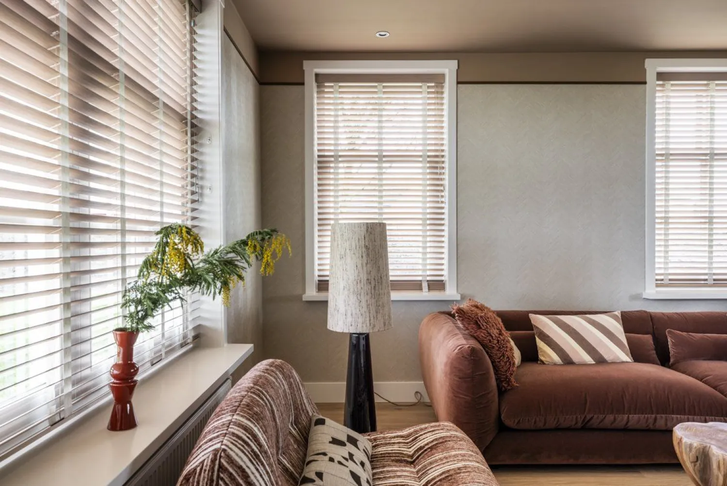 Vloerlampen|Vloerlampen-HKLIVING Cone XL Vloerlamp Bruin