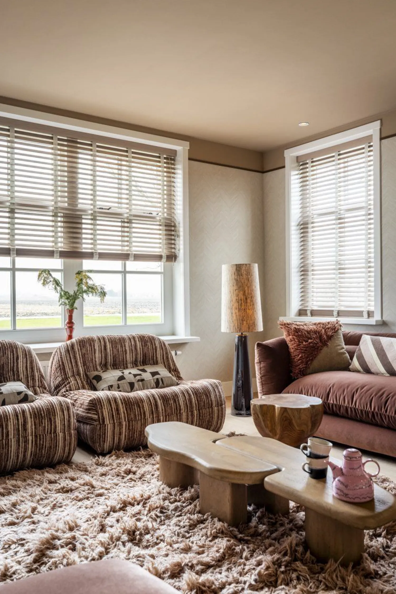 Vloerlampen|Vloerlampen-HKLIVING Cone XL Vloerlamp Bruin