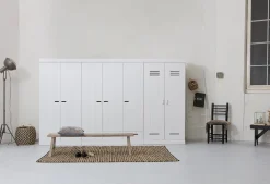 Opbergkasten|Opbergkasten-WOOOD Connect Kledingkast Wit